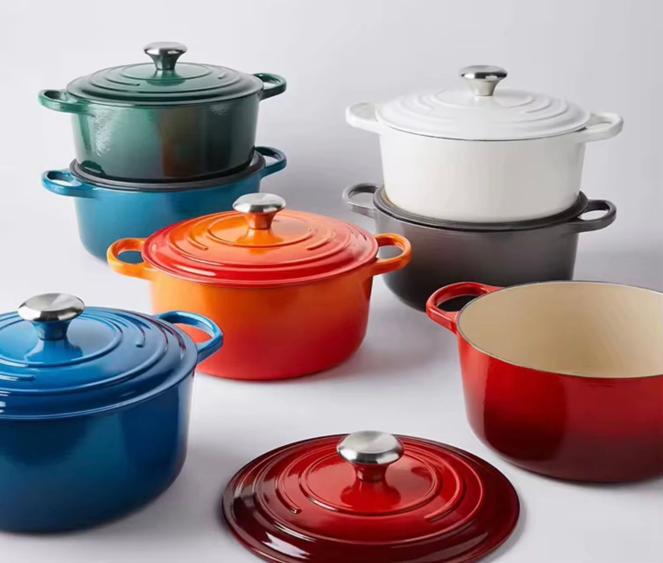 Cast iron pots