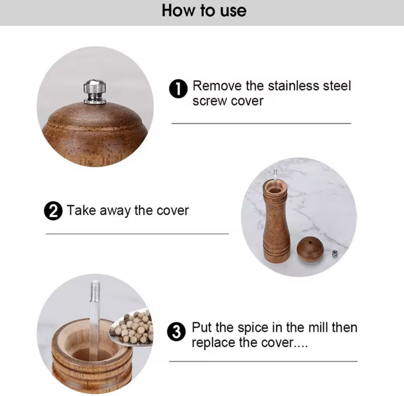 Salt and pepper grinder